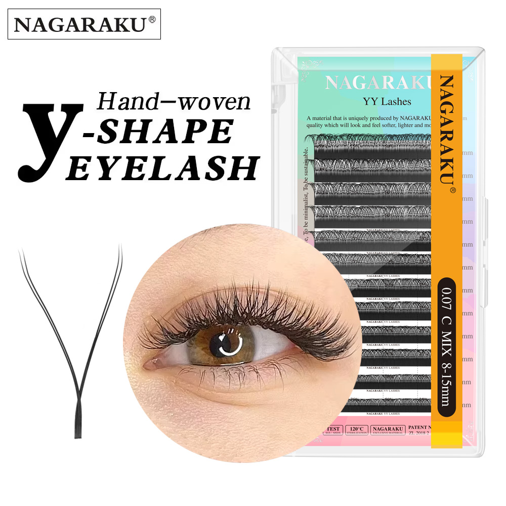 Lash Tray Organizer - NAGARAKU YY Shape Handgewebte Premium-Wimpernverlängerung