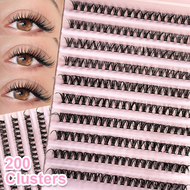 Lash Tray Organizer - Einzelne Wimpern, Wimpernbüschel, 8–16 mm, 200