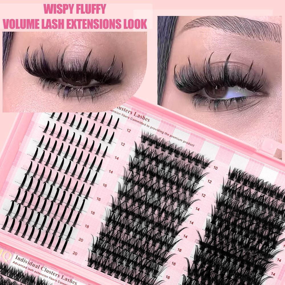 Faux Mink Lash - 9-16mm Lange Falsche Wimpern 3D-Volumen Natürlicher