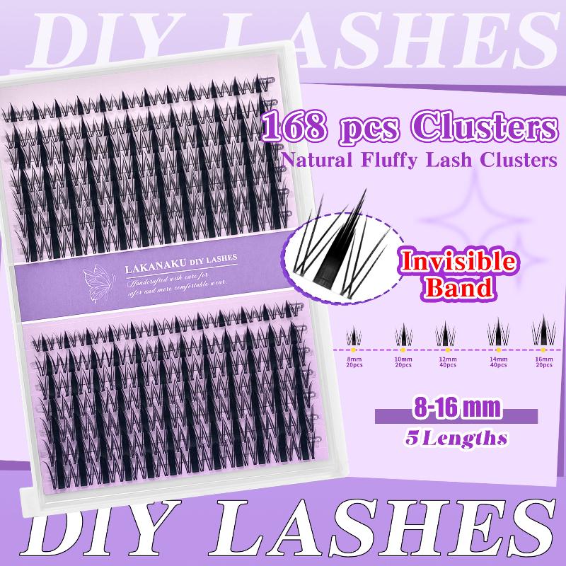 Eyelash Extension For Beginners - Natürliche Wimpern, Wimperncluster, individuell, flauschig, einfache