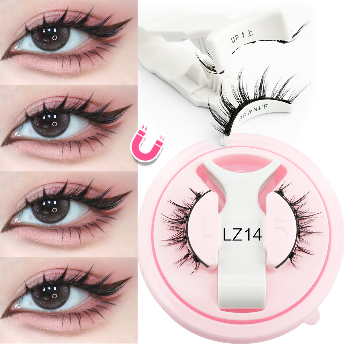 Faux Mink Lash - Neue 1 Paar magnetische Wimpern, handgefertigt,