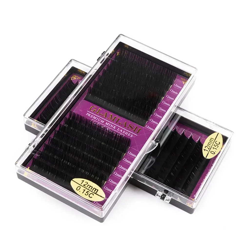 GLAMLASH Großhandel 16 Reihen  – Eyelash Extension Single Lash Bewertung und Preis