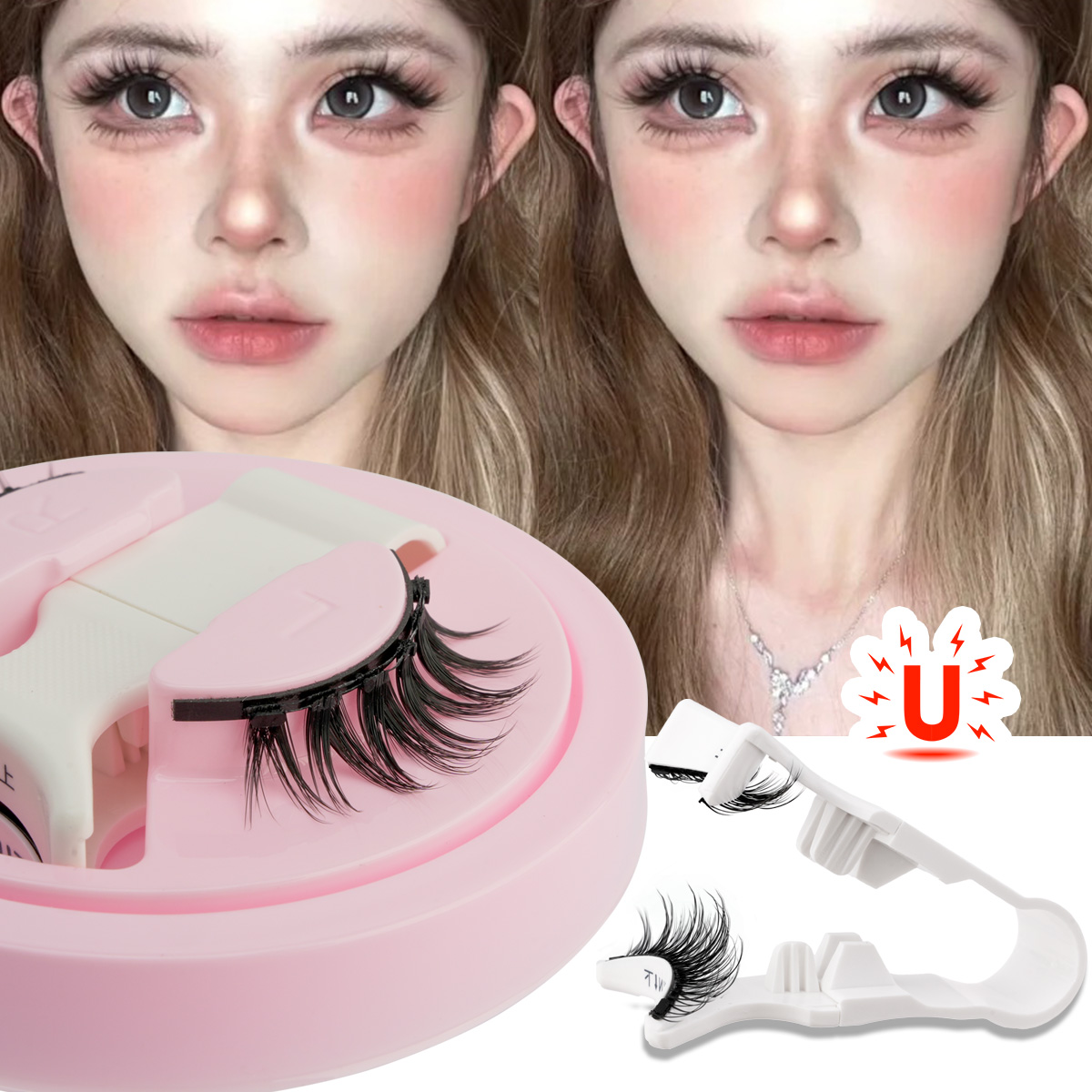 Neue 1 Paar magnetische Wimper – Faux Mink Lash Bewertung und Preis