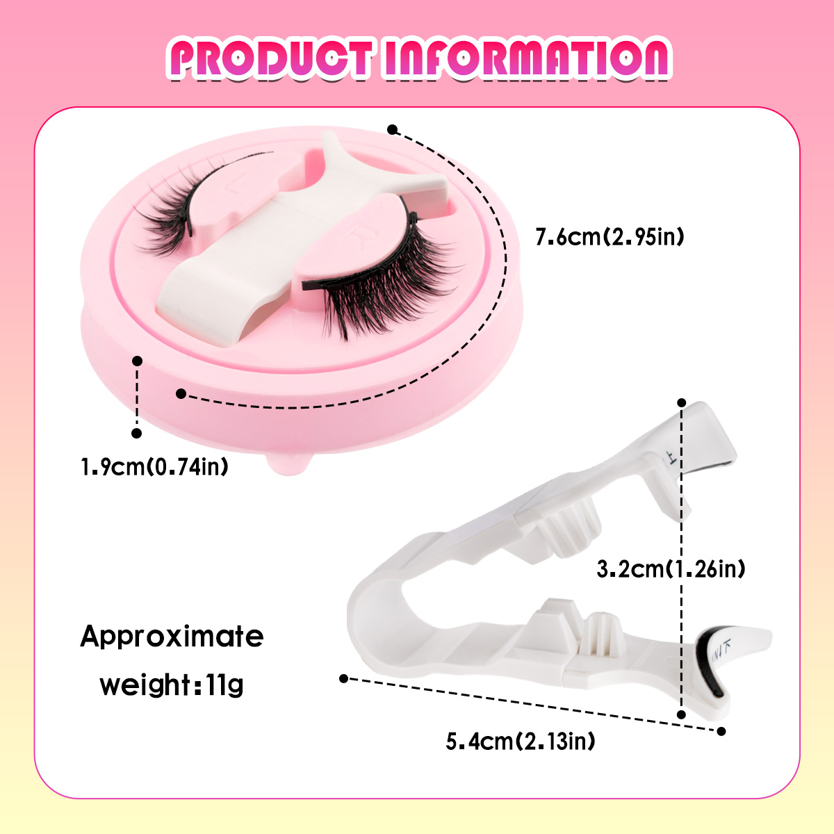 Neue 1 Paar magnetische Wimper – Faux Mink Lash Bewertung und Preis